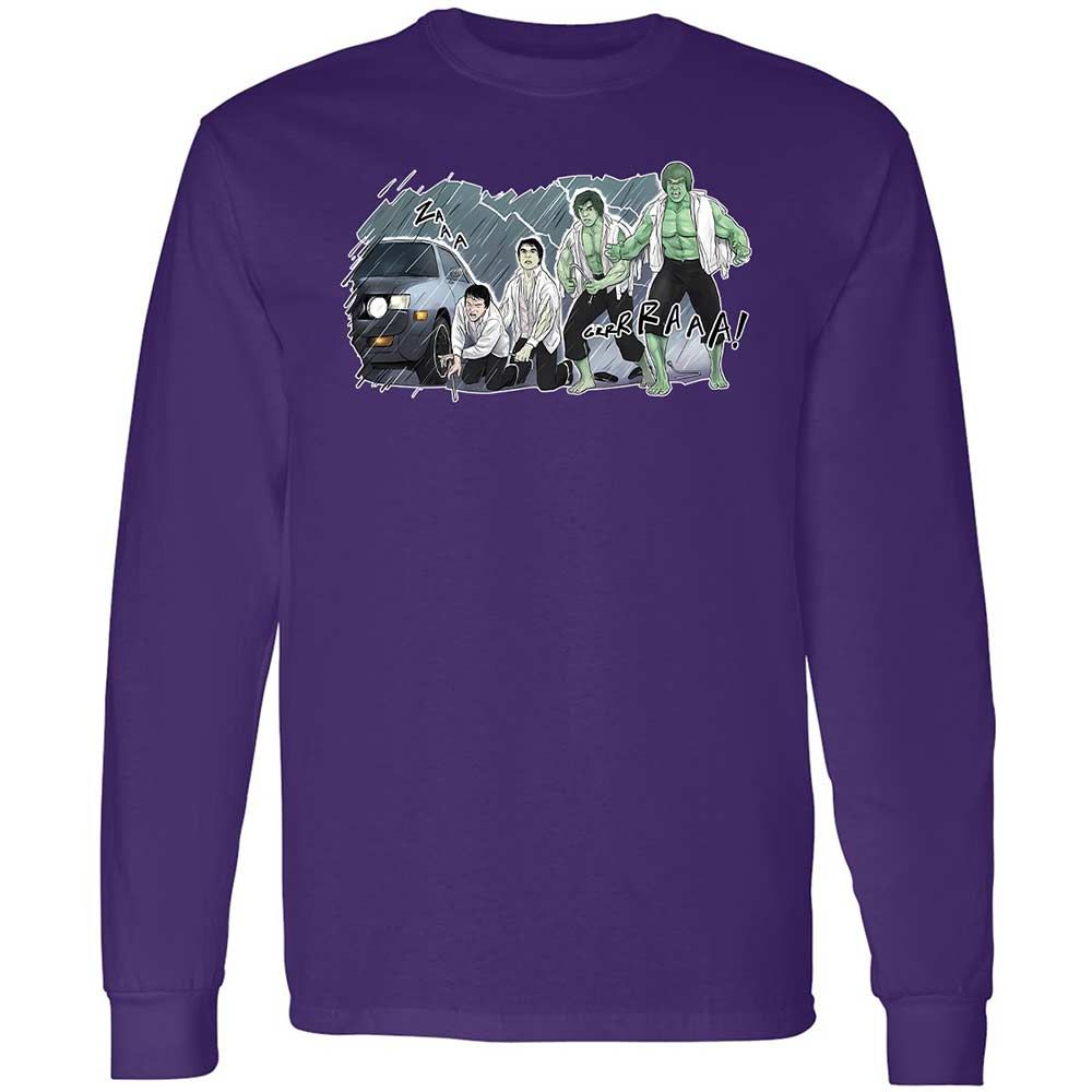 Long Sleeve T-Shirt - ZEGL7C46 - Purple - 9
