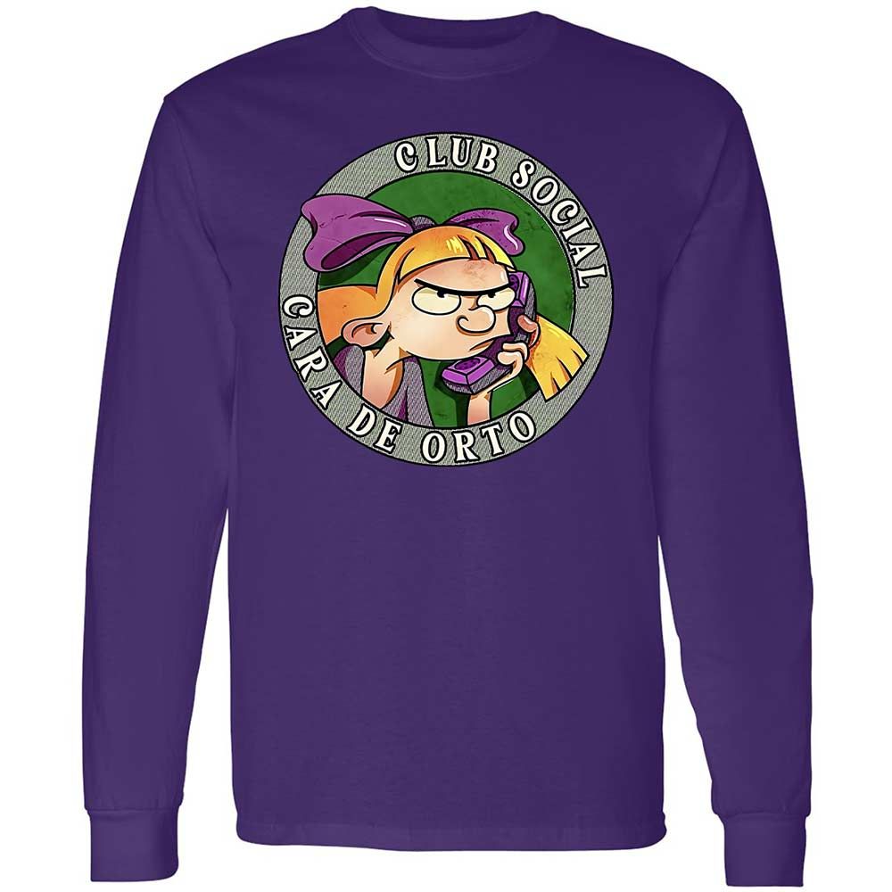Long Sleeve T-Shirt - F1PJQCW7 - Purple - 9