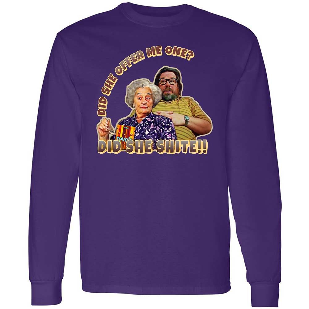 Long Sleeve T-Shirt - 1E3EXNDV - Purple - 9