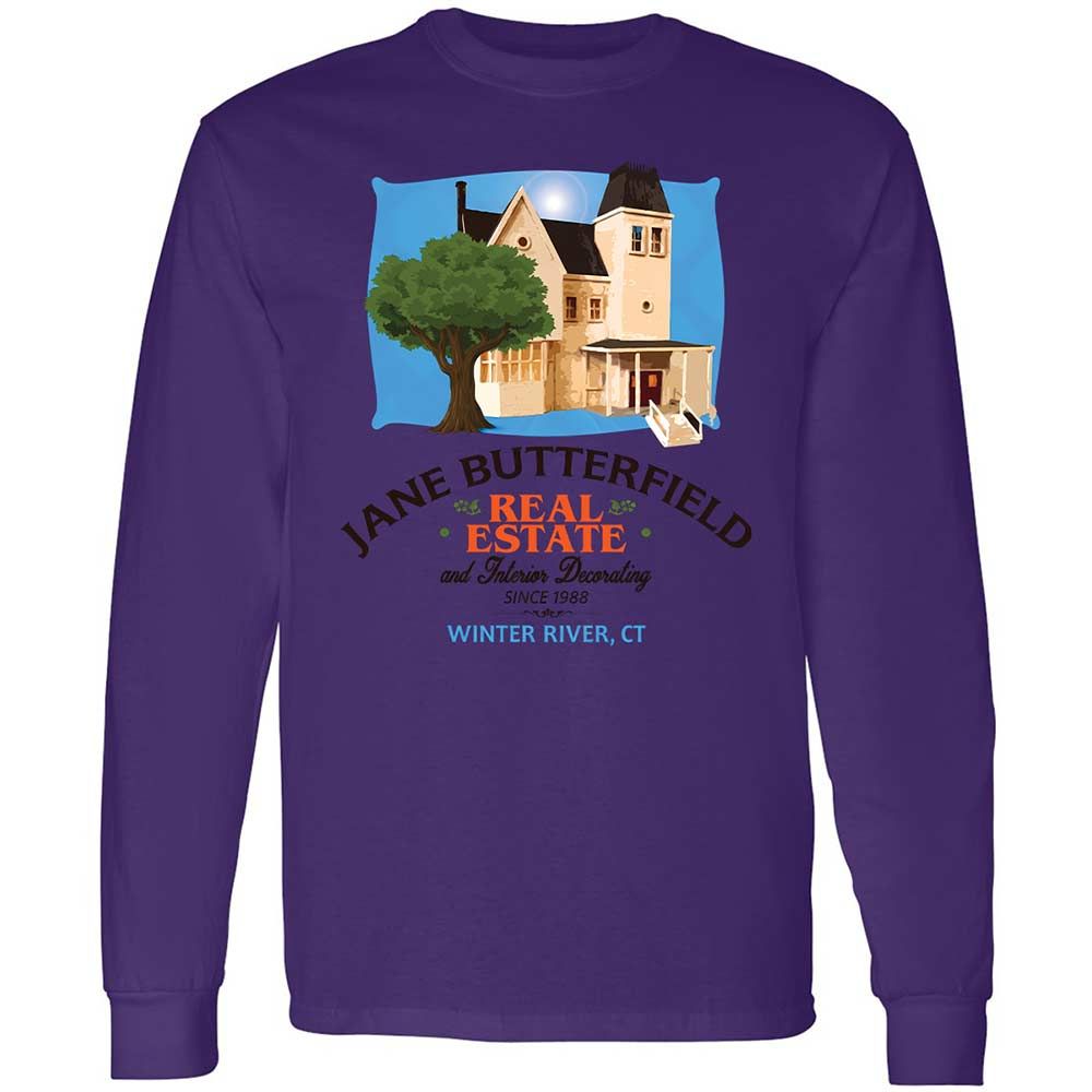 Long Sleeve T-Shirt - W2EN1JQ6 - Purple - 9