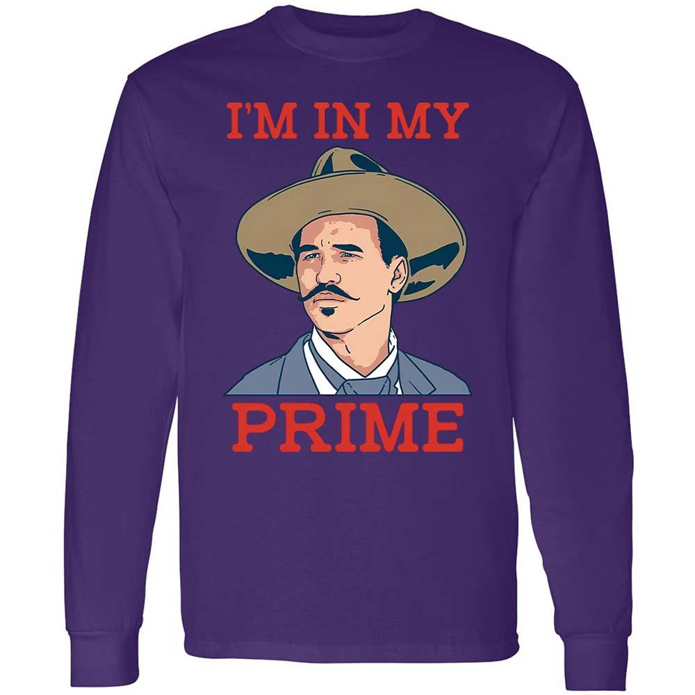 Long Sleeve T-Shirt - HJMHSQ6L - Purple - 9