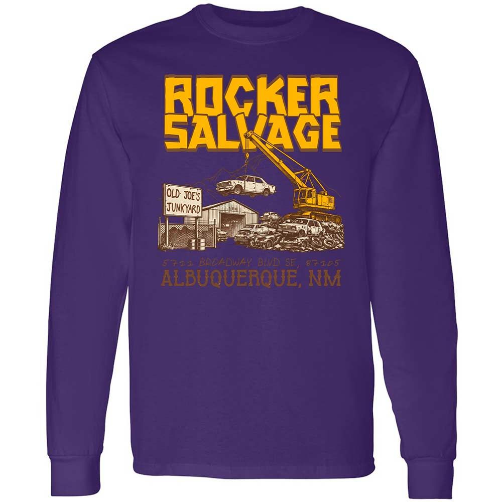 Long Sleeve T-Shirt - 9B49SAX6 - Purple - 9