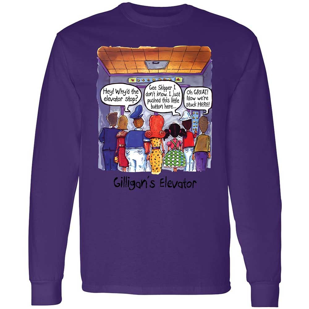 Long Sleeve T-Shirt - XKXZQP6R - Purple - 9