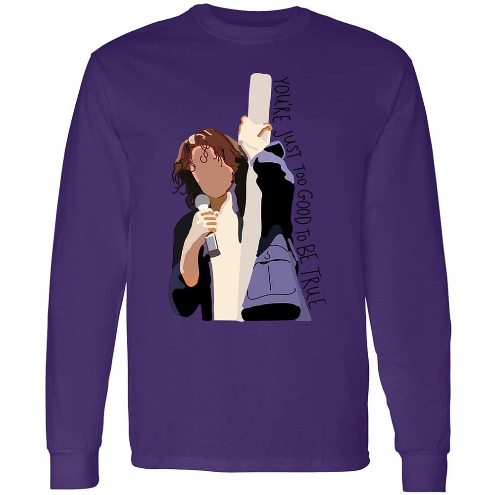 Long Sleeve T-Shirt - B1E4SJT9 - Purple - 9