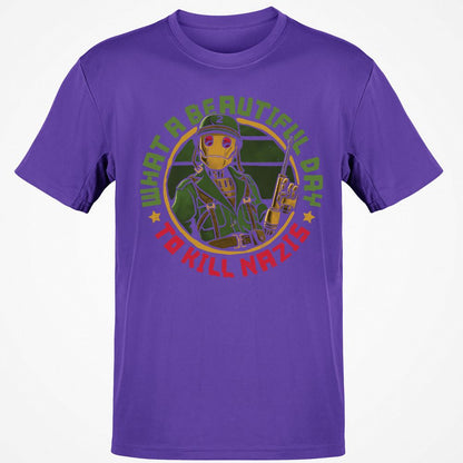 Classic Unisex T-Shirt - Q6T1GFBX - Purple - 9