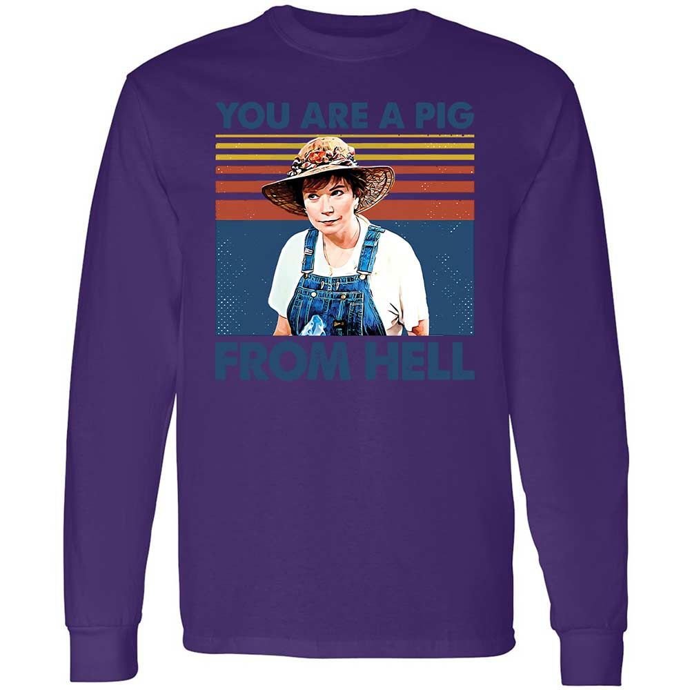 Long Sleeve T-Shirt - 9Z7CXHDD - Purple - 9