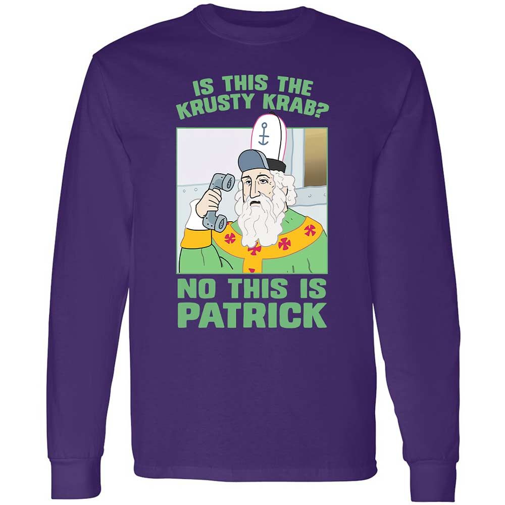 Long Sleeve T-Shirt - SQJR8M9R - Purple - 9