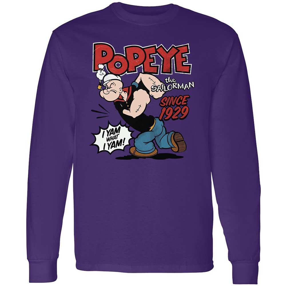 Long Sleeve T-Shirt - 99HBCY7C - Purple - 9