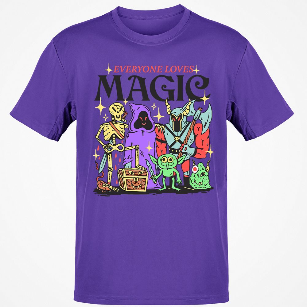 Classic Unisex T-Shirt - B144LVFZ - Purple - 9