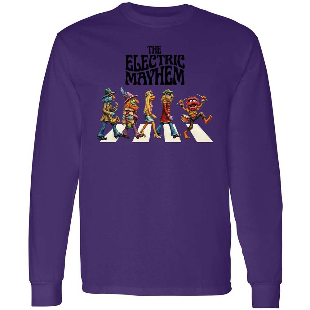 Long Sleeve T-Shirt - E372YMD7 - Purple - 9