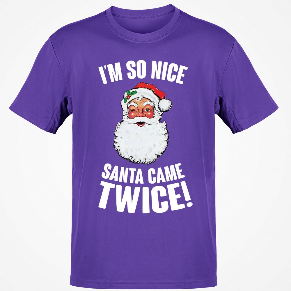 I'm So Nice Santa Came Twice! - Purple - 9