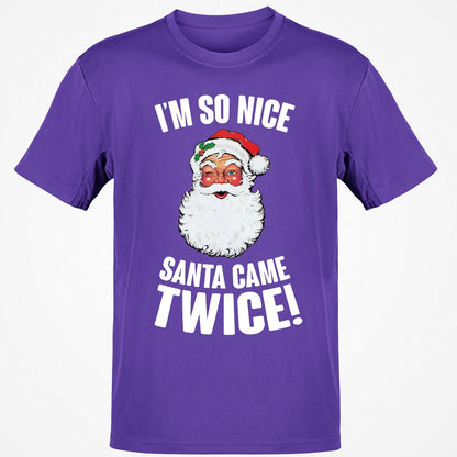 I'm So Nice Santa Came Twice! - Purple - 9