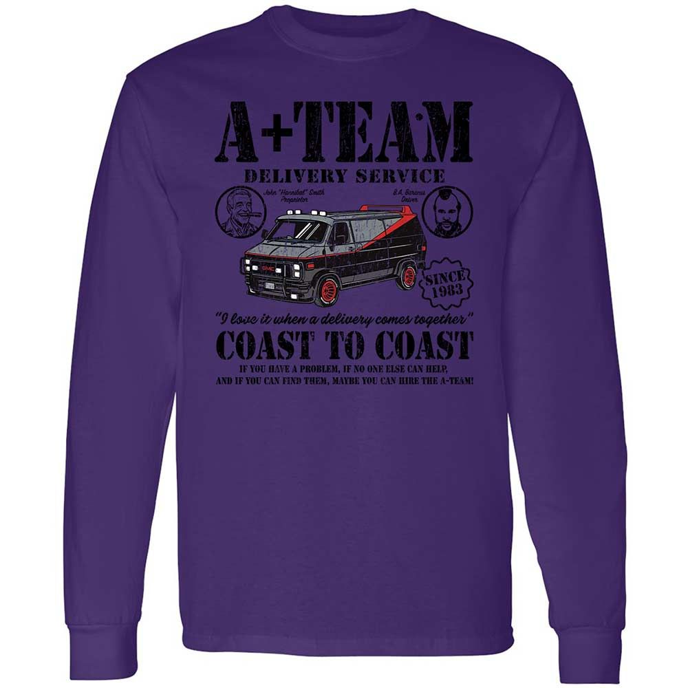 Long Sleeve T-Shirt - X3Z2EW35 - Purple - 9