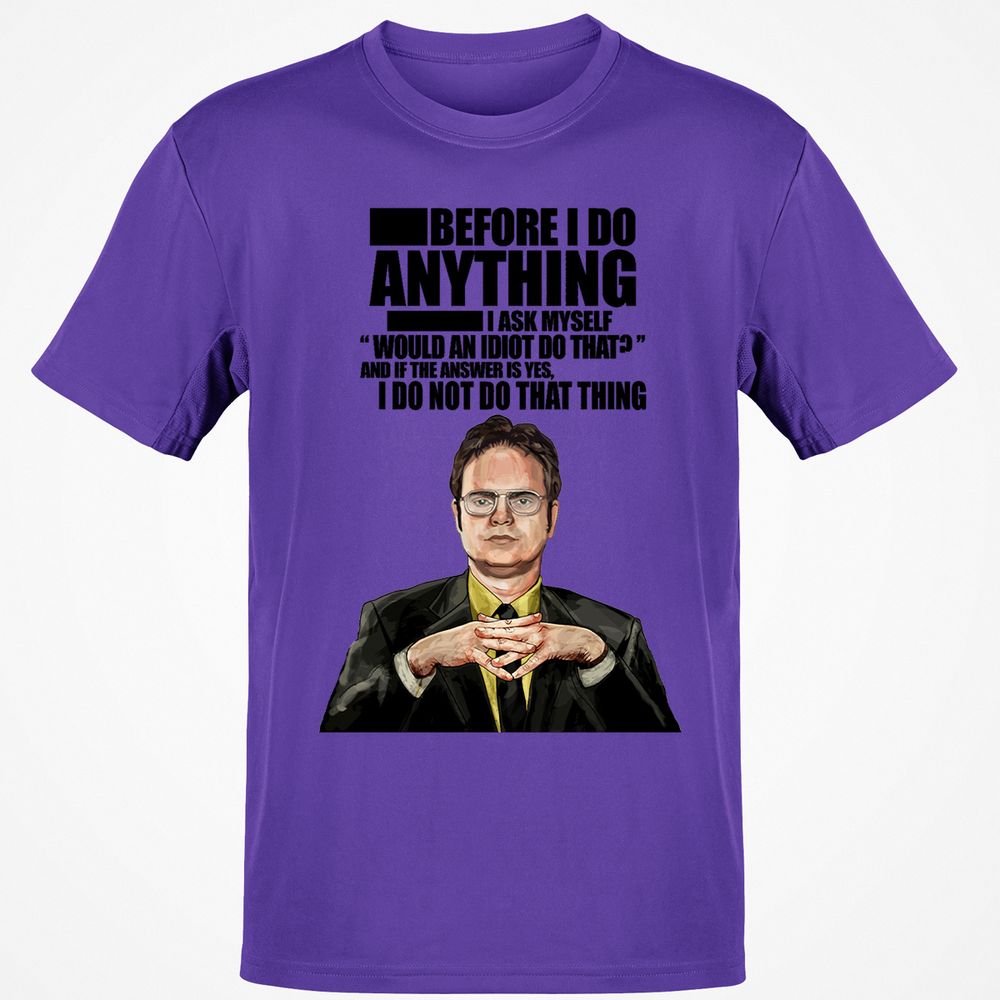 Classic Unisex T-Shirt - V2S5LW9W - Purple - 9