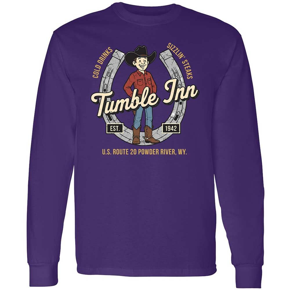 Long Sleeve T-Shirt - 4LYWMWHF - Purple - 9