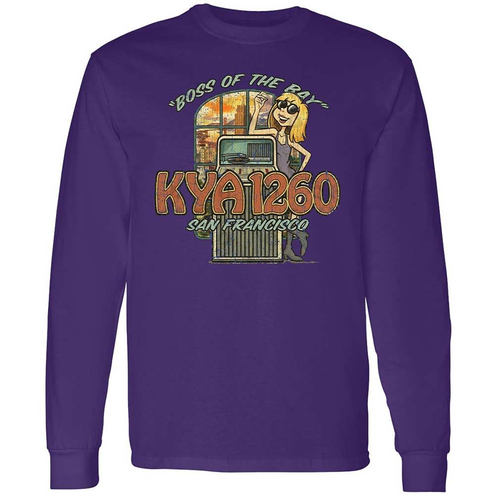 Long Sleeve T-Shirt - RY8JDMW7 - Purple - 9