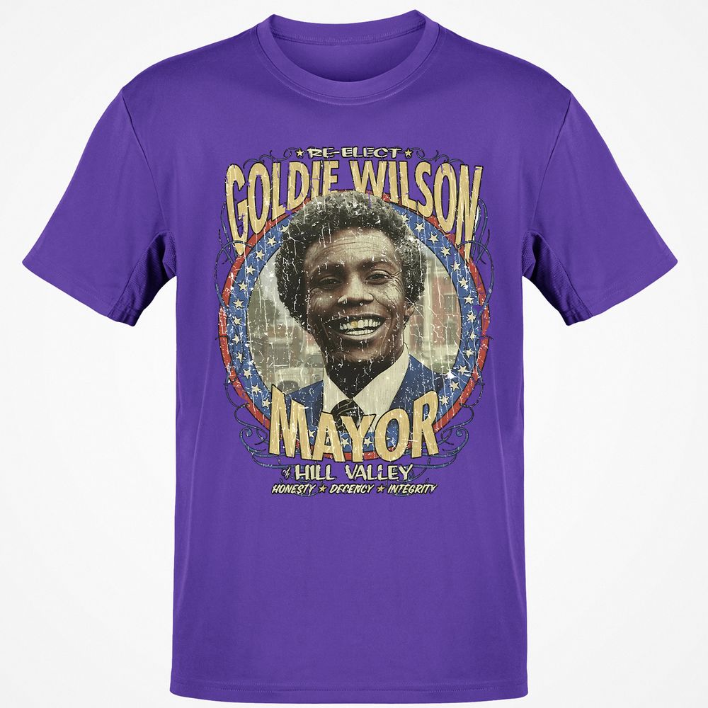Re-Elect Mayor Goldie Wilson - Purple - 9