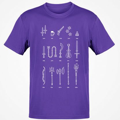 Classic Unisex T-Shirt - YDW6BR8F - Purple - 9