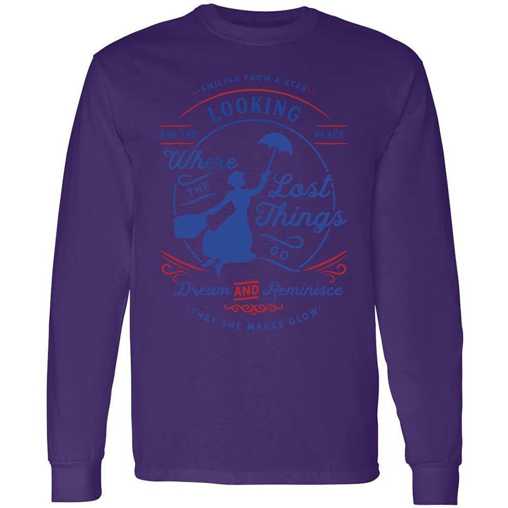 Long Sleeve T-Shirt - D8G1LR9V - Purple - 9
