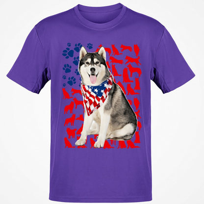 Classic Unisex T-Shirt - L12NK77Y - Purple - 9