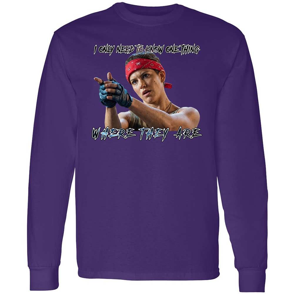 Long Sleeve T-Shirt - PENPABY4 - Purple - 9