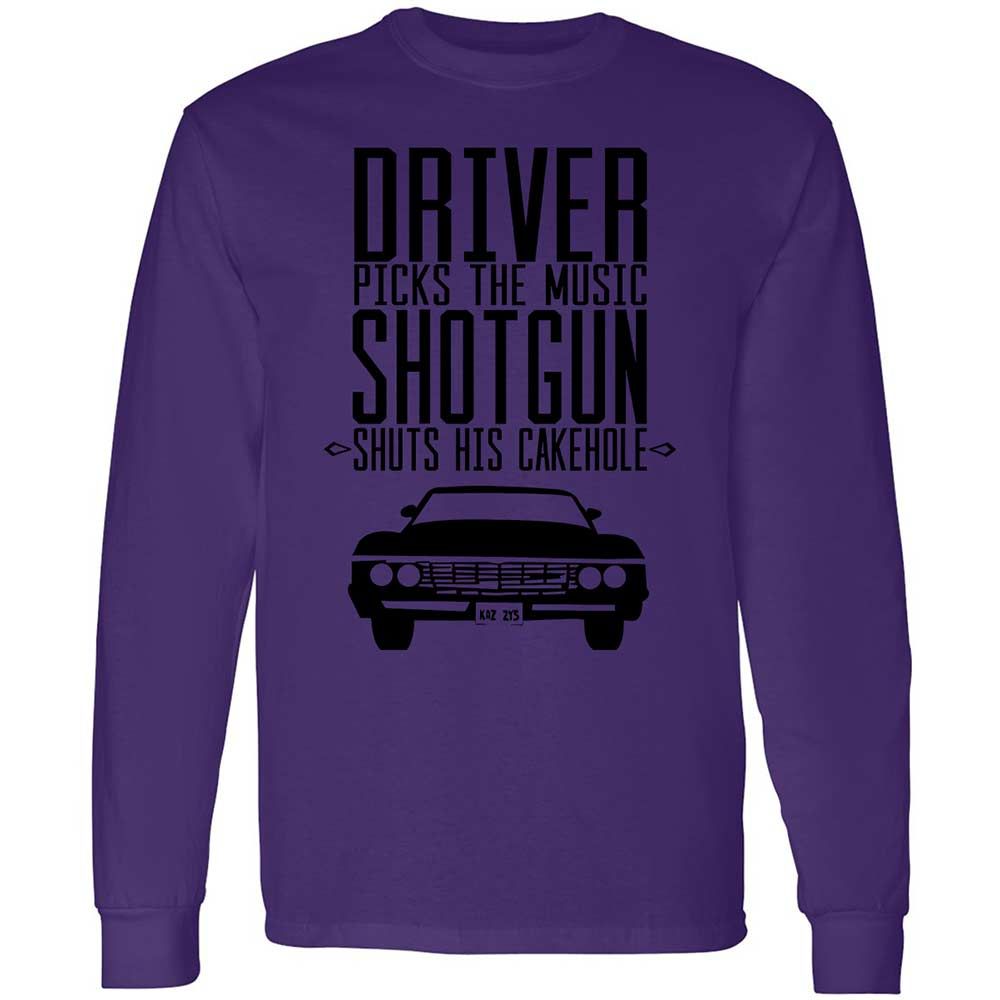 Long Sleeve T-Shirt - 7H8TGTXD - Purple - 9