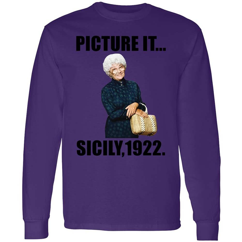 Long Sleeve T-Shirt - AH6J1NFE - Purple - 9