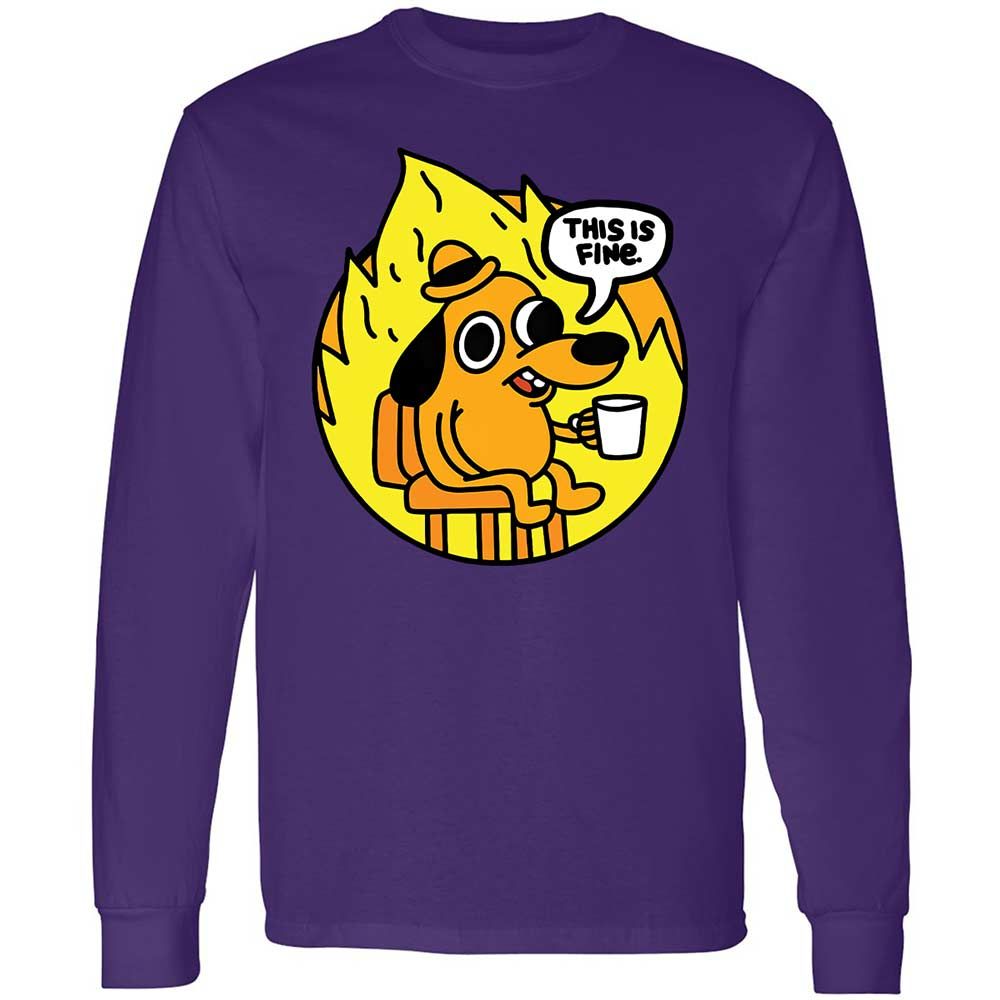 This is Fine - Purple - 9