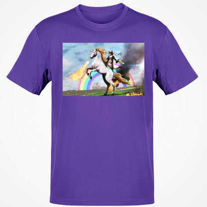 Classic Unisex T-Shirt - P8BZFVHX - Purple - 9