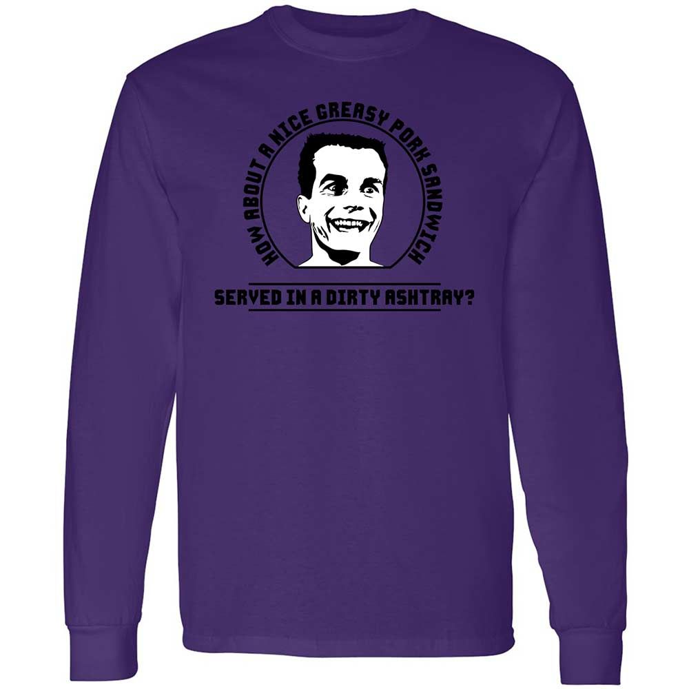 Long Sleeve T-Shirt - MZQAFLLB - Purple - 9