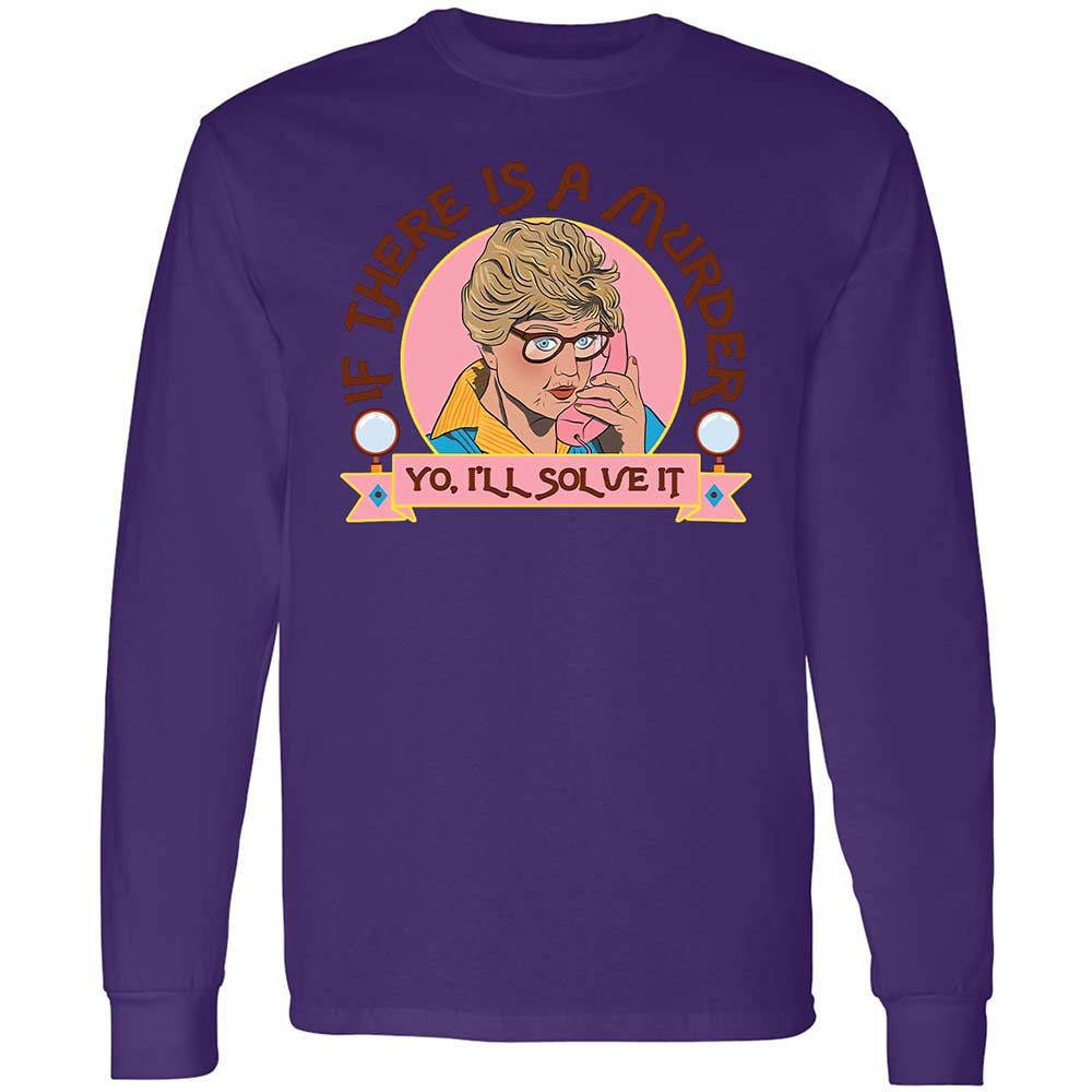 Long Sleeve T-Shirt - GBRQMV87 - Purple - 9