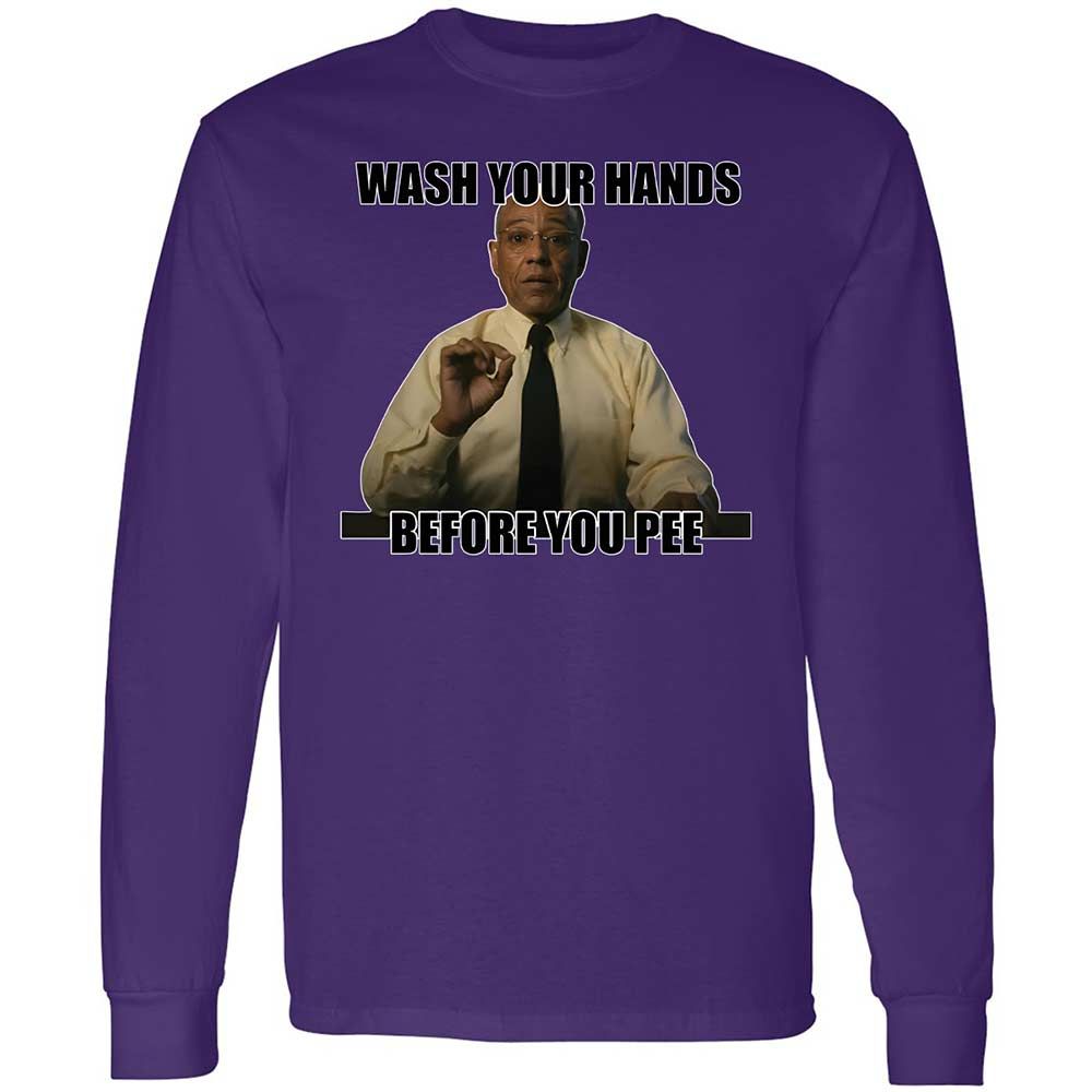 Long Sleeve T-Shirt - 1TYQW8LG - Purple - 9