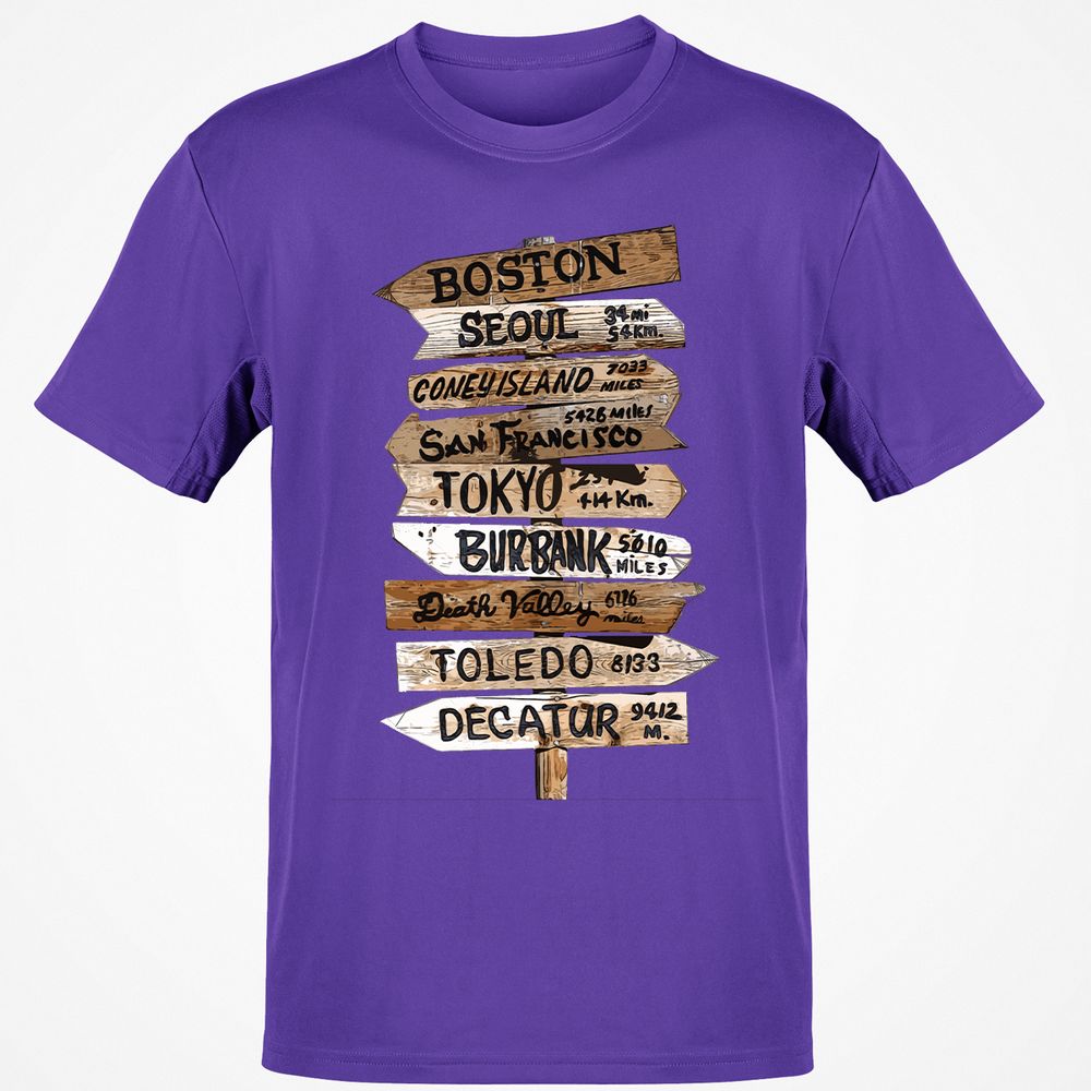 Classic Unisex T-Shirt - VMN9CBMP - Purple - 9