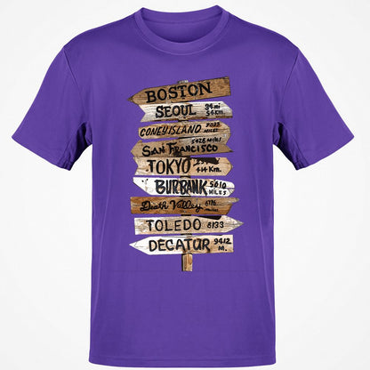 Classic Unisex T-Shirt - VMN9CBMP - Purple - 9