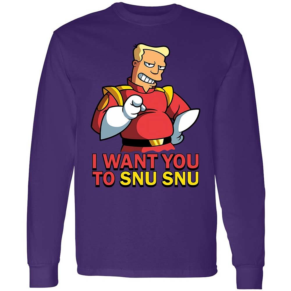 Long Sleeve T-Shirt - B1BT6W6X - Purple - 9