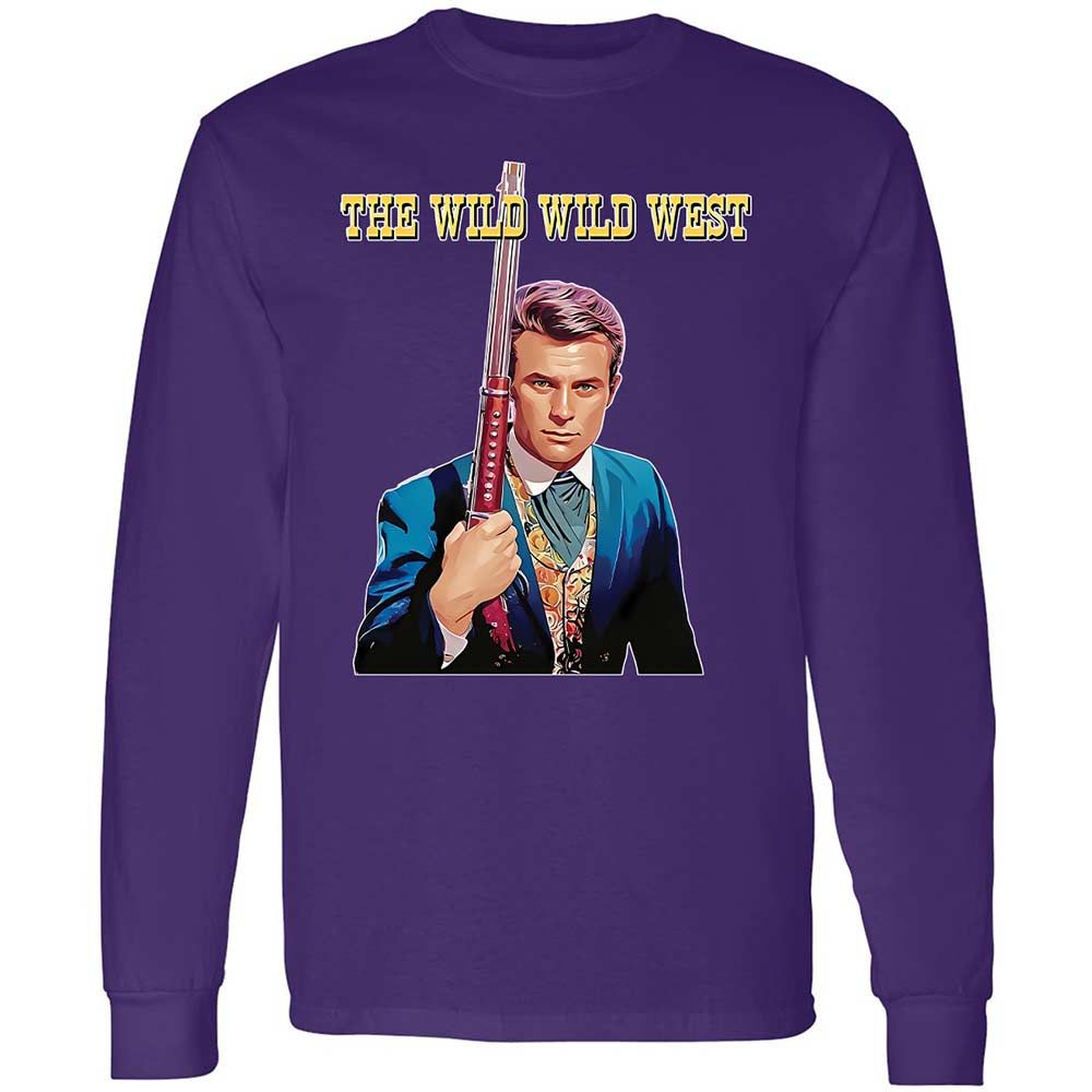Long Sleeve T-Shirt - V51RYUA6 - Purple - 9