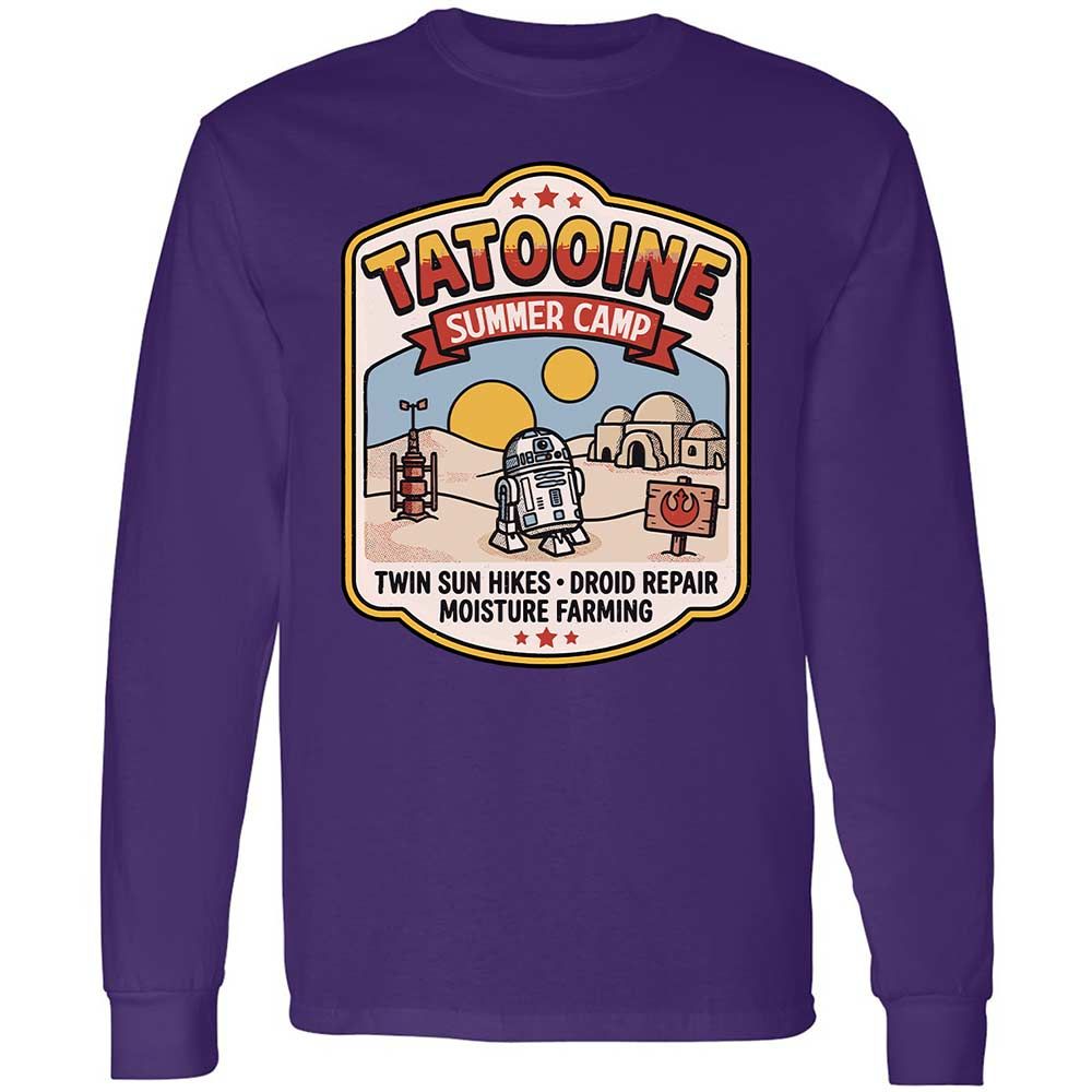 Long Sleeve T-Shirt - YHLRYSY7 - Purple - 9