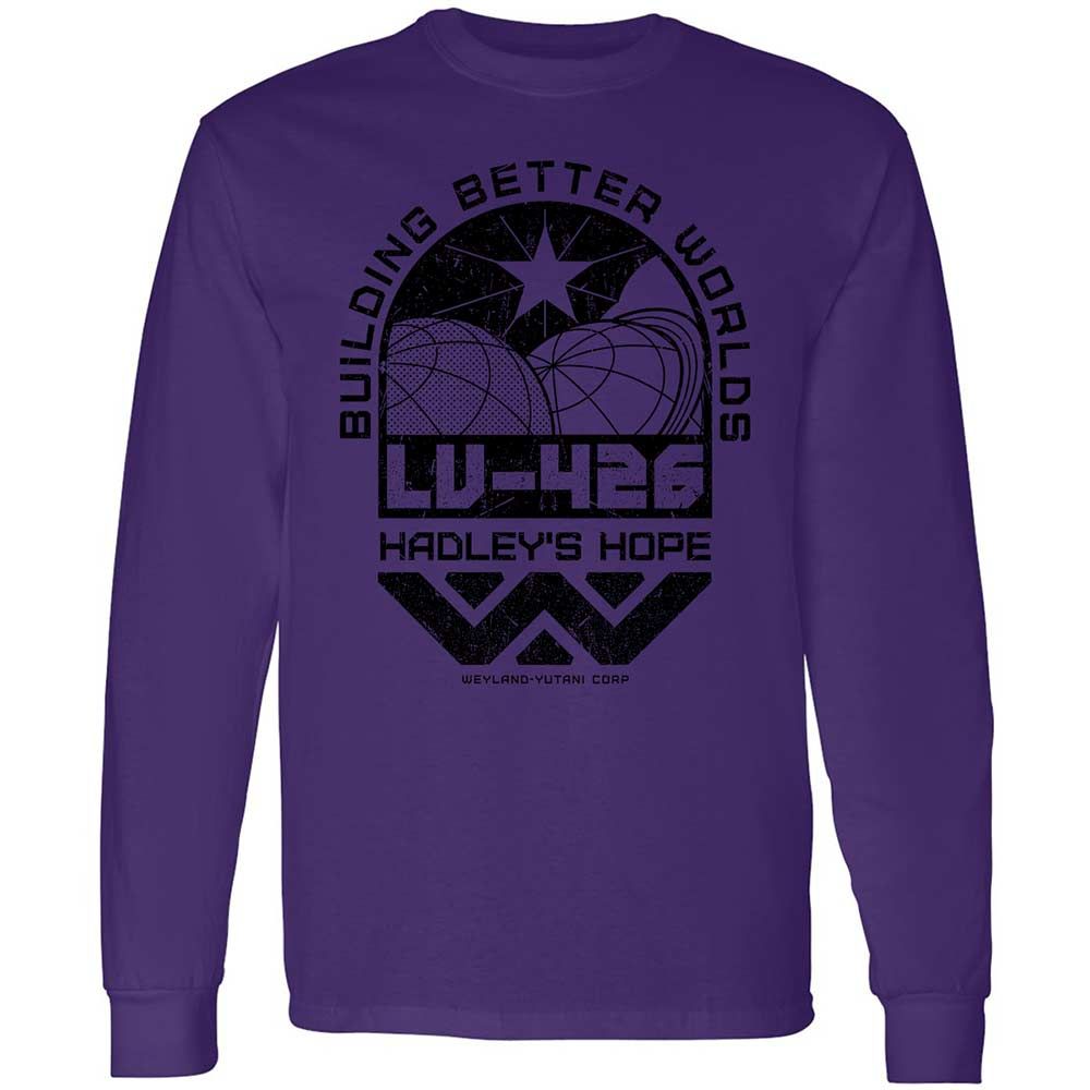 Long Sleeve T-Shirt - NHFJKE58 - Purple - 9