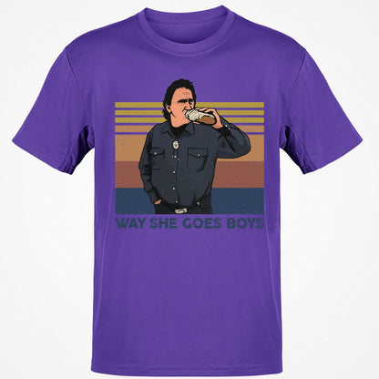Classic Unisex T-Shirt - ZAH11RNM - Purple - 9