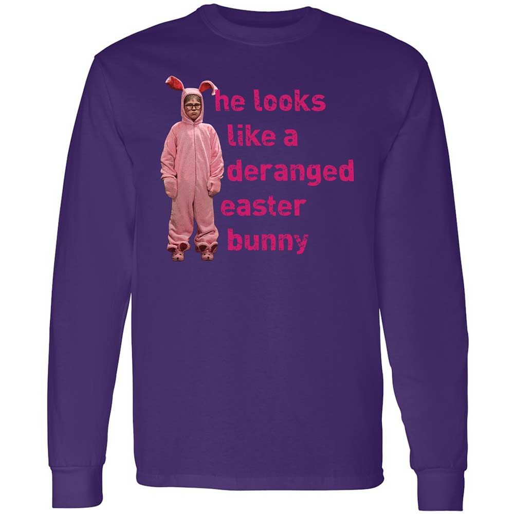 He Looks Like a Deranged Easter Bunny - Purple - 9
