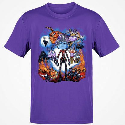 Classic Unisex T-Shirt - YWWFGVQG - Purple - 9