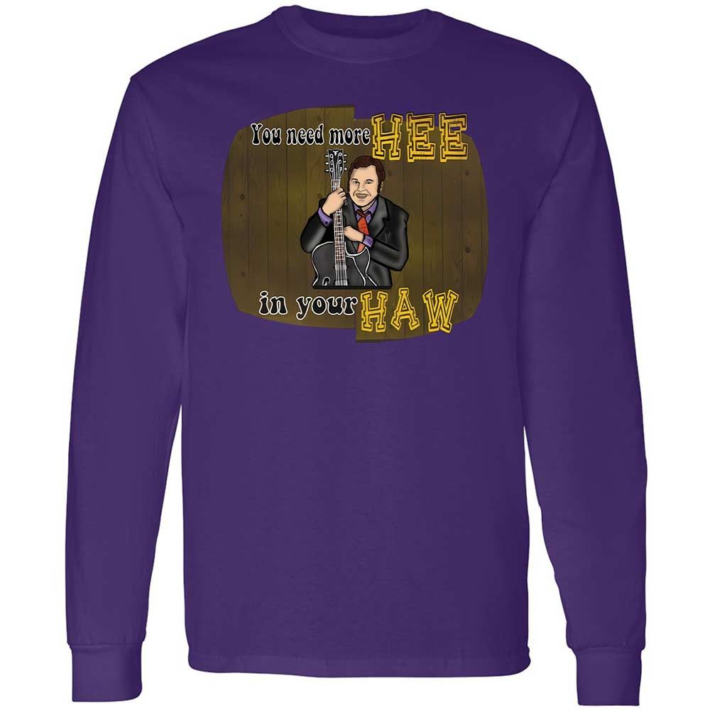 Long Sleeve T-Shirt - QY75RVZQ - Purple - 9