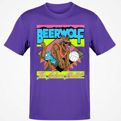 Retro Beach Wolf - Purple - 9