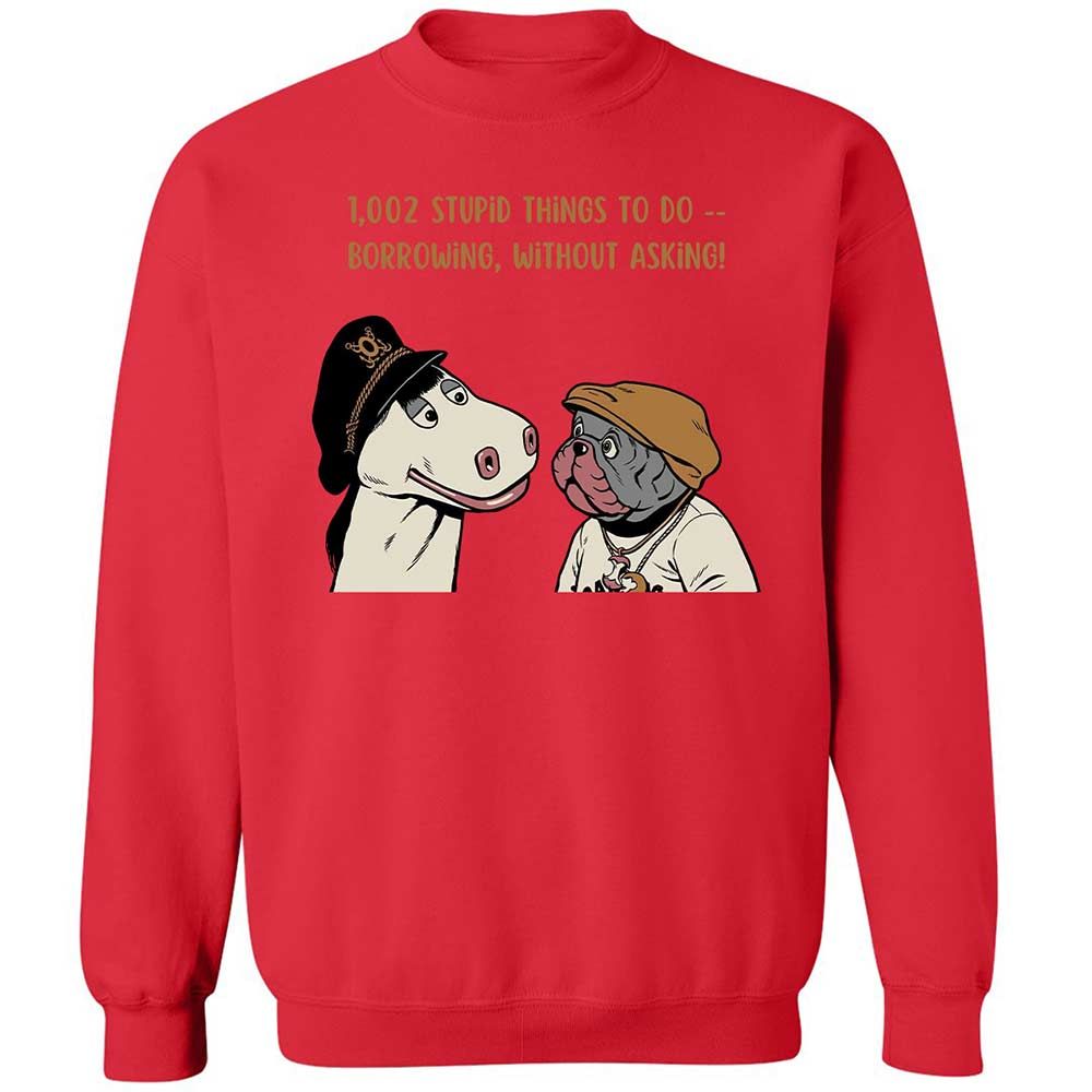 Classic Unisex Sweatshirt - 5D7UQFTZ - Red - 9