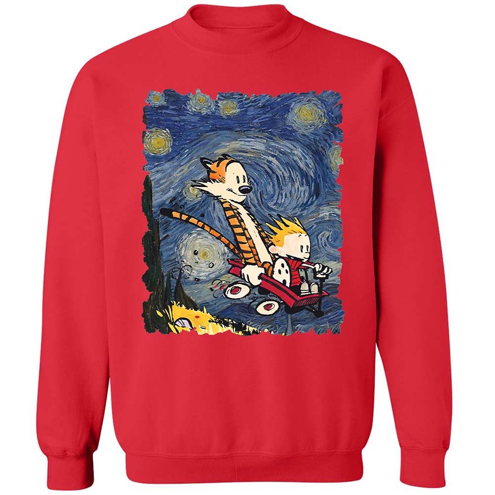 Classic Unisex Sweatshirt - Y93X5CBR - Red - 9