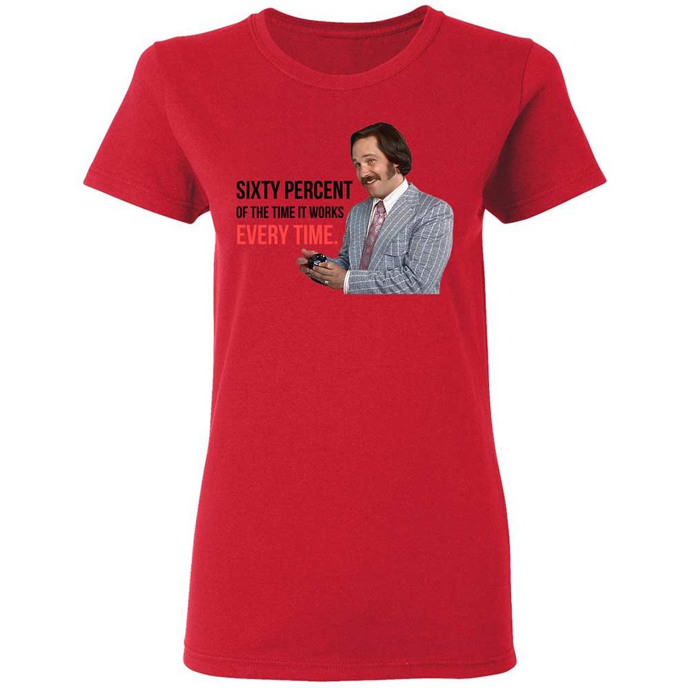 Women's T-Shirt - WJU5VHX5 - Red - 9