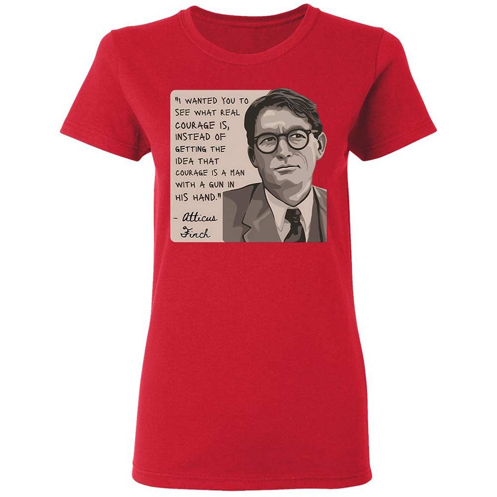 Real Courage Quote - Red - 9