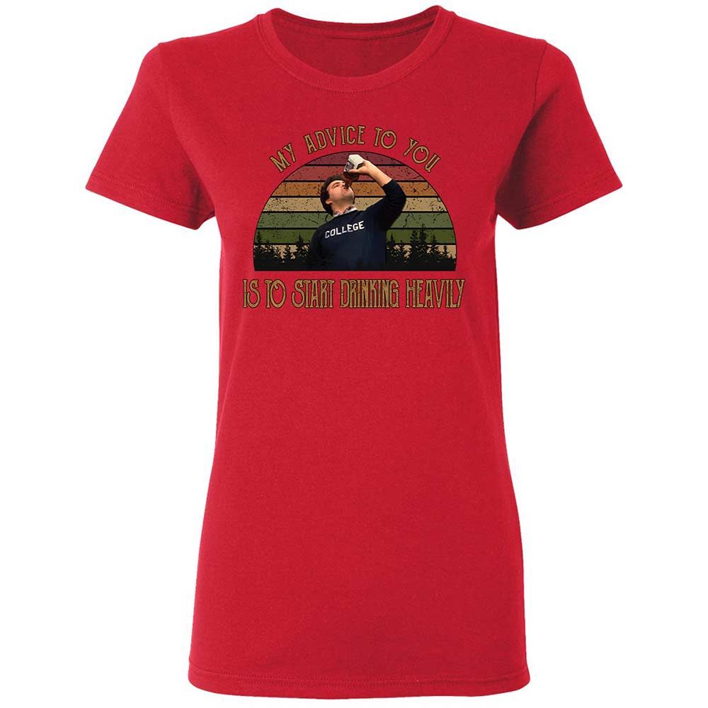 Women's T-Shirt - XFMKLZT8 - Red - 9