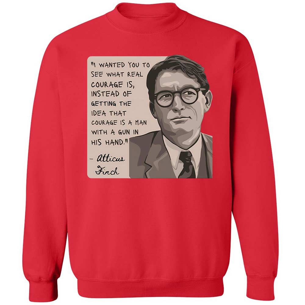 Real Courage Quote - Red - 9