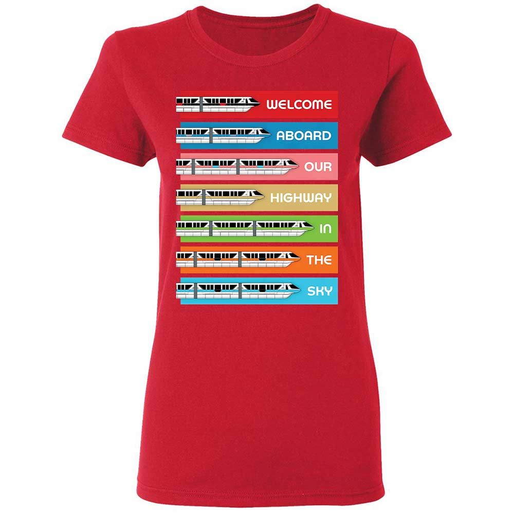 Women's T-Shirt - Black - Red - 9